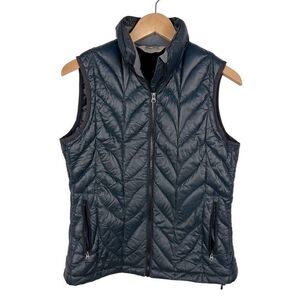 Eddie Bauer Goose Down Puffer Vest 700 fill power 
 blue gray size women’s M